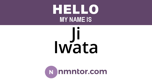 Ji Iwata