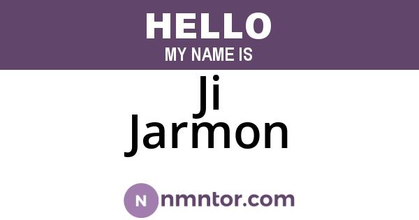 Ji Jarmon