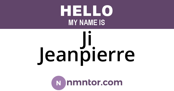 Ji Jeanpierre