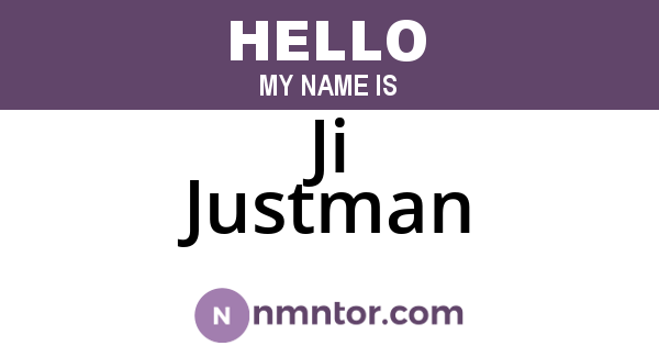 Ji Justman