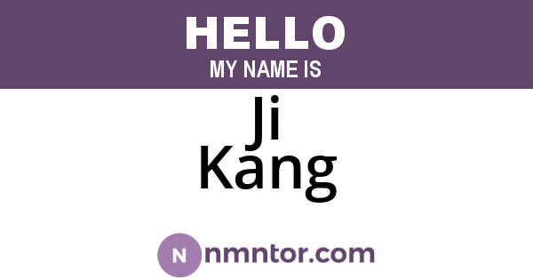 Ji Kang