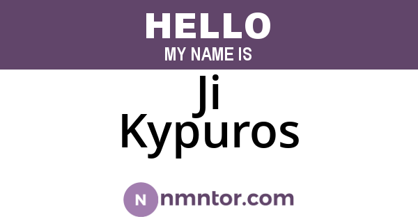 Ji Kypuros