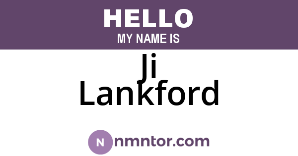 Ji Lankford