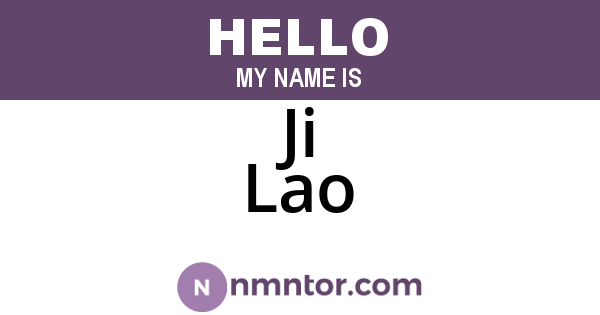 Ji Lao