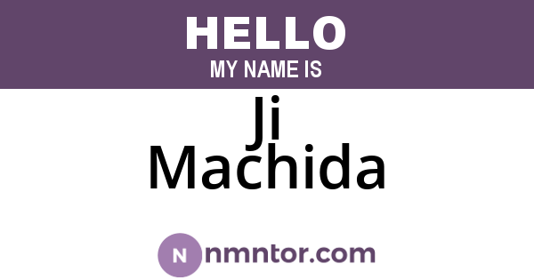 Ji Machida