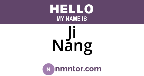 Ji Nang