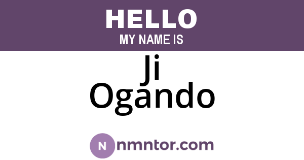 Ji Ogando