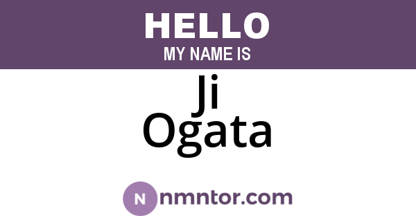Ji Ogata
