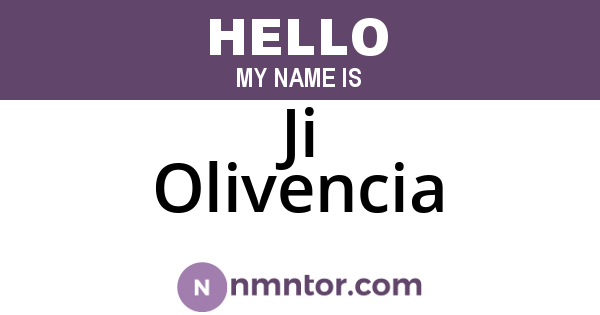 Ji Olivencia