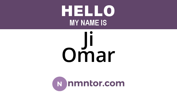 Ji Omar