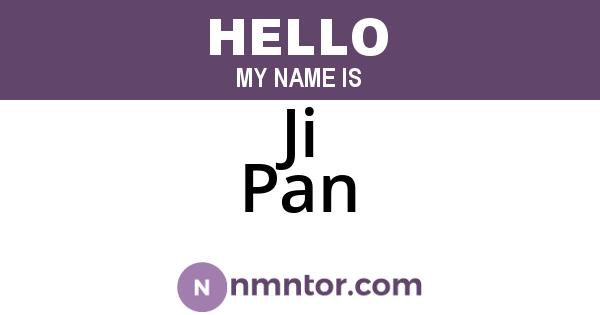 Ji Pan