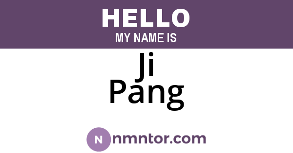 Ji Pang