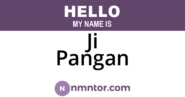 Ji Pangan