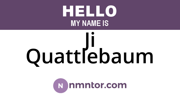Ji Quattlebaum