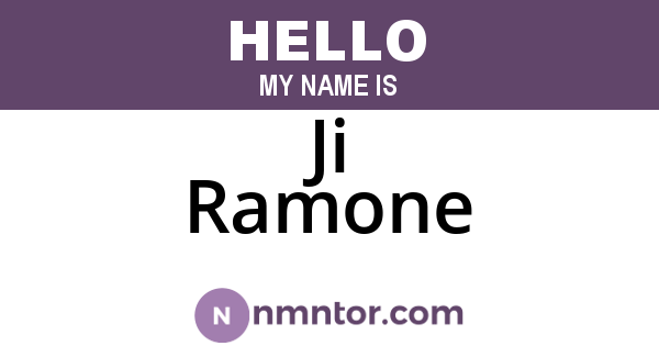 Ji Ramone