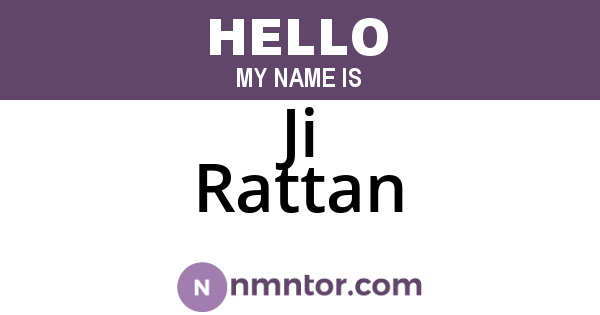 Ji Rattan