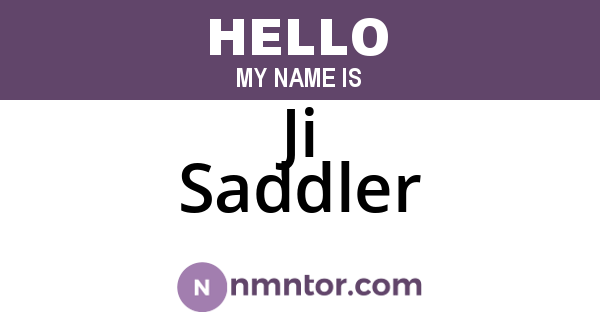 Ji Saddler
