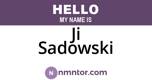 Ji Sadowski