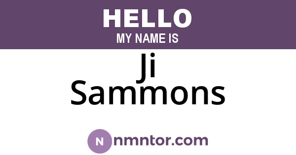 Ji Sammons