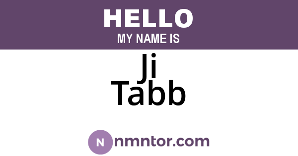 Ji Tabb