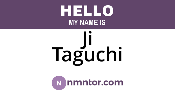 Ji Taguchi