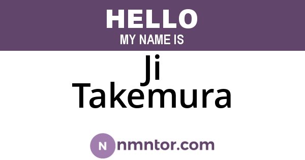 Ji Takemura
