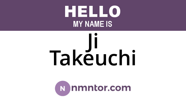 Ji Takeuchi