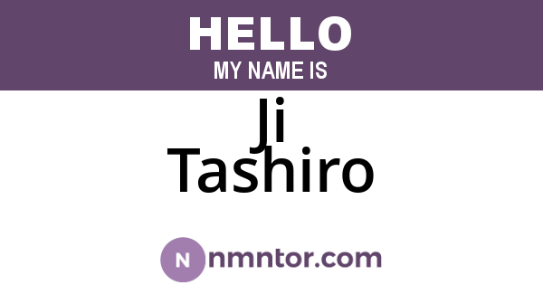 Ji Tashiro