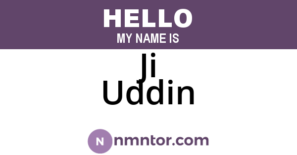Ji Uddin