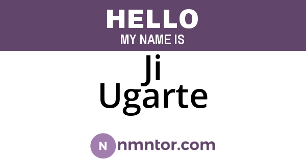 Ji Ugarte
