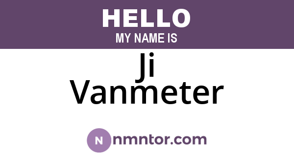 Ji Vanmeter