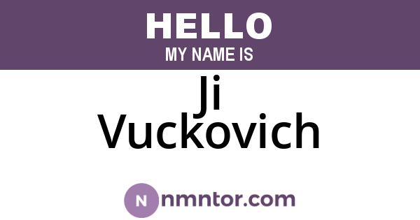 Ji Vuckovich