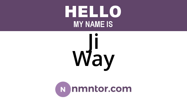 Ji Way