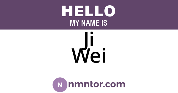 Ji Wei