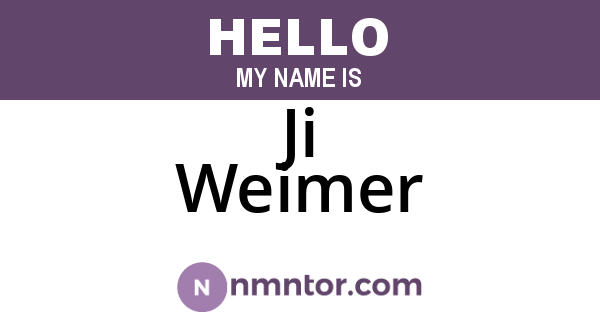 Ji Weimer