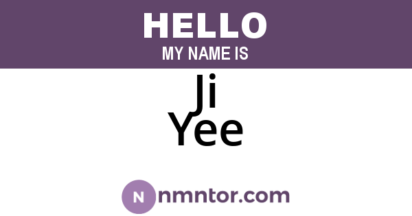 Ji Yee