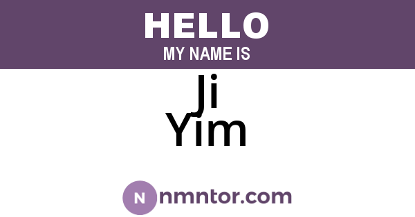 Ji Yim
