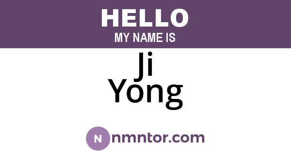 Ji Yong