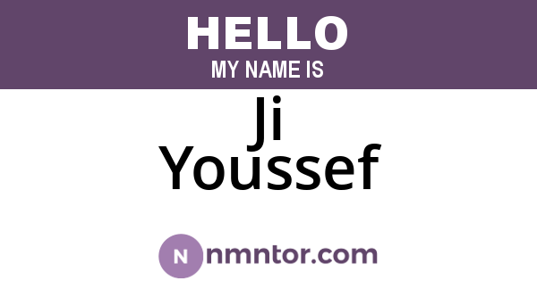 Ji Youssef