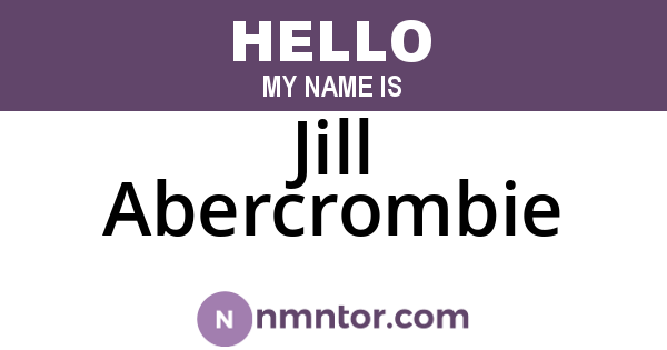Jill Abercrombie