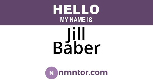 Jill Baber
