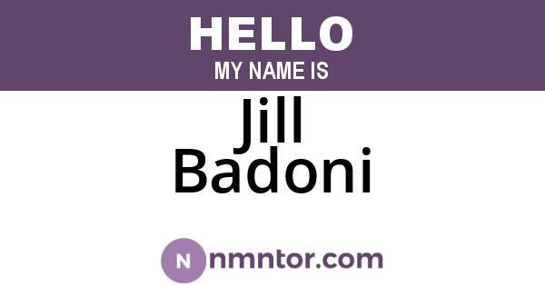 Jill Badoni