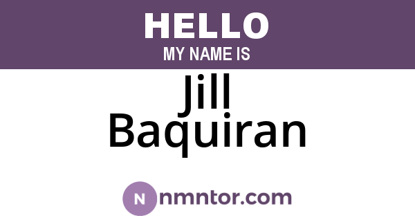 Jill Baquiran