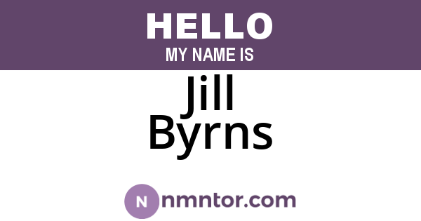 Jill Byrns
