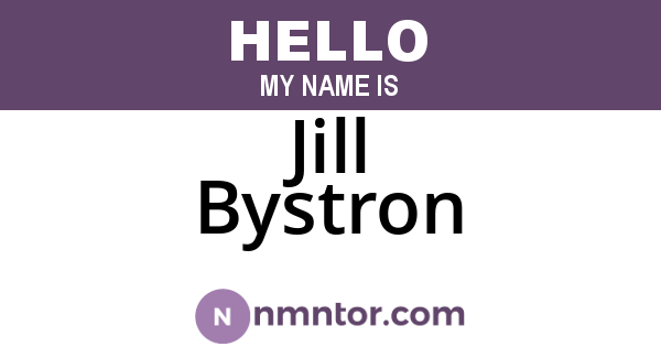 Jill Bystron