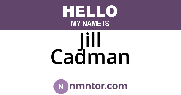 Jill Cadman