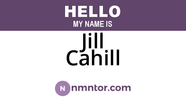 Jill Cahill
