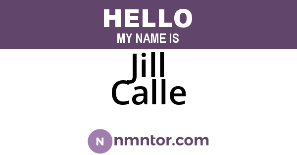 Jill Calle