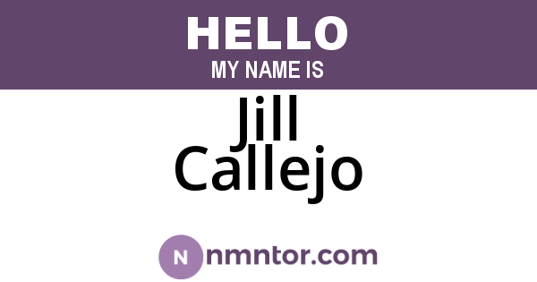 Jill Callejo