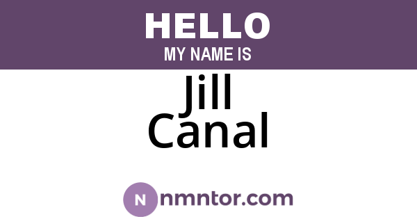 Jill Canal